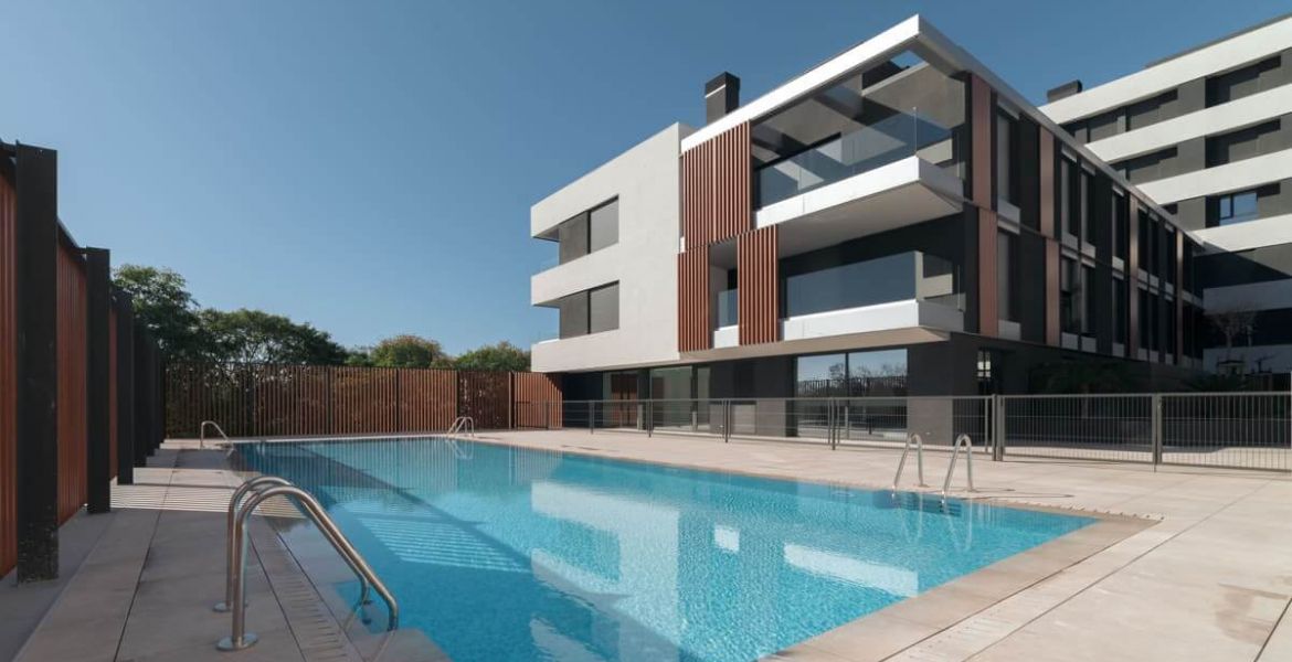 Piscina en pisos de obra nueva en Palma de Mallorca